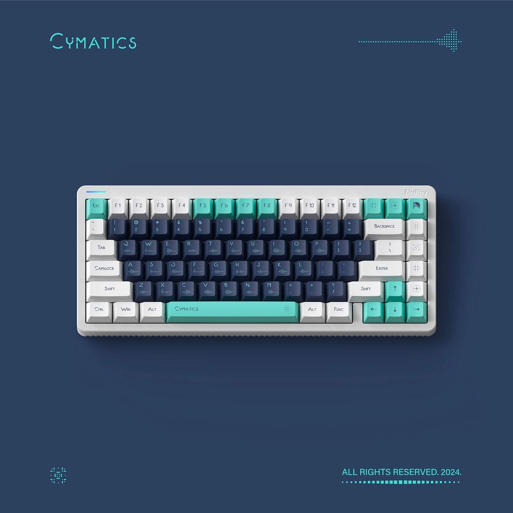 Keycaps NuPhy Cymatics Normal Profile
