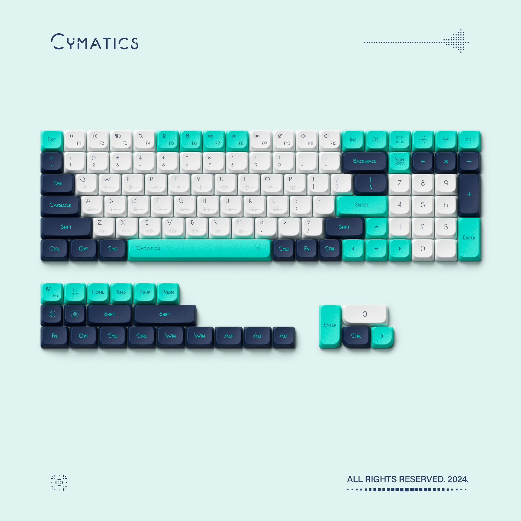 Keycaps Nuphy Cymatics Low Profile