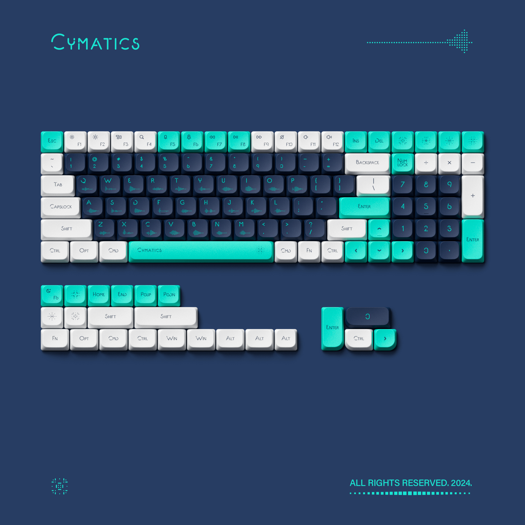 Keycaps Nuphy Cymatics Low Profile