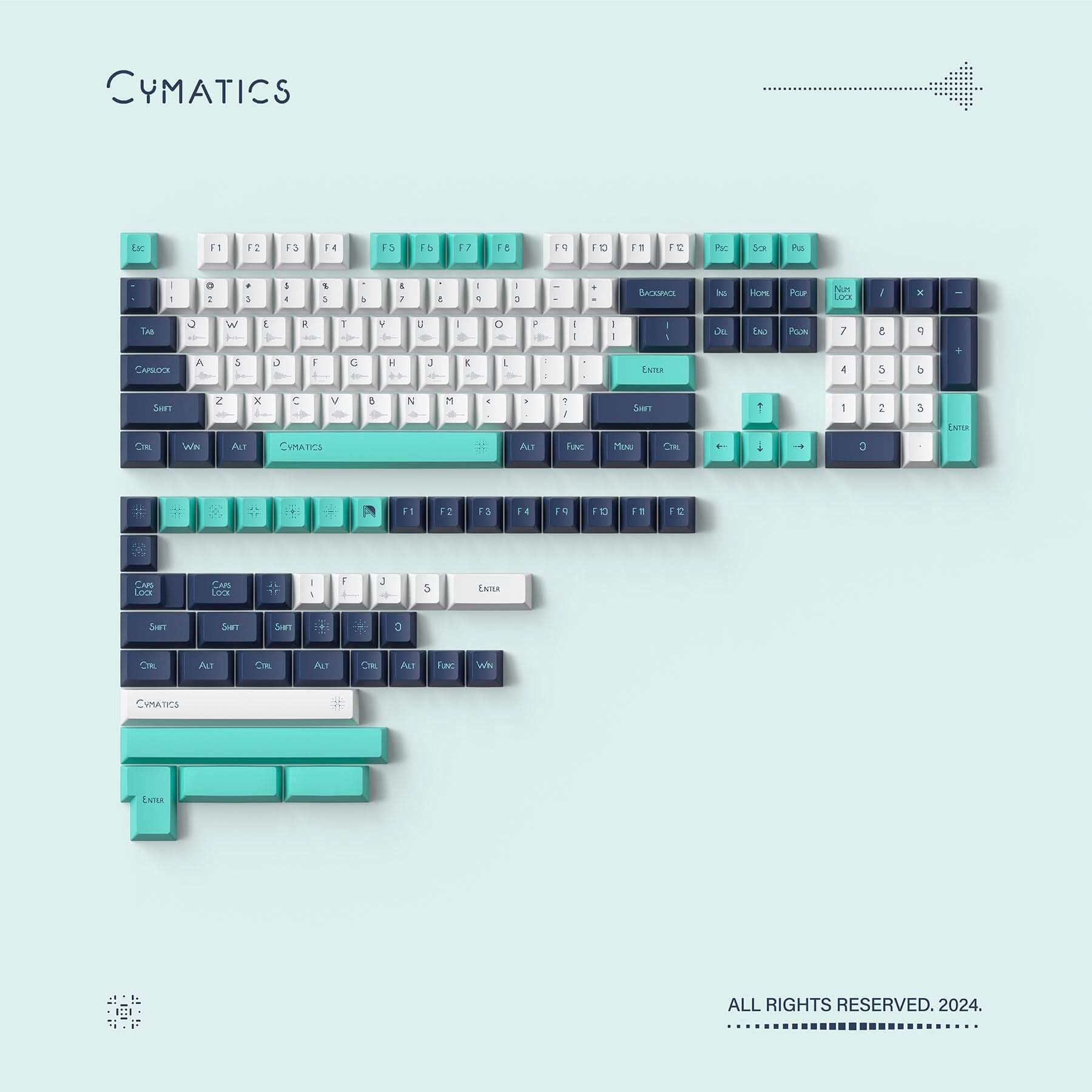 Keycaps NuPhy Cymatics Normal Profile