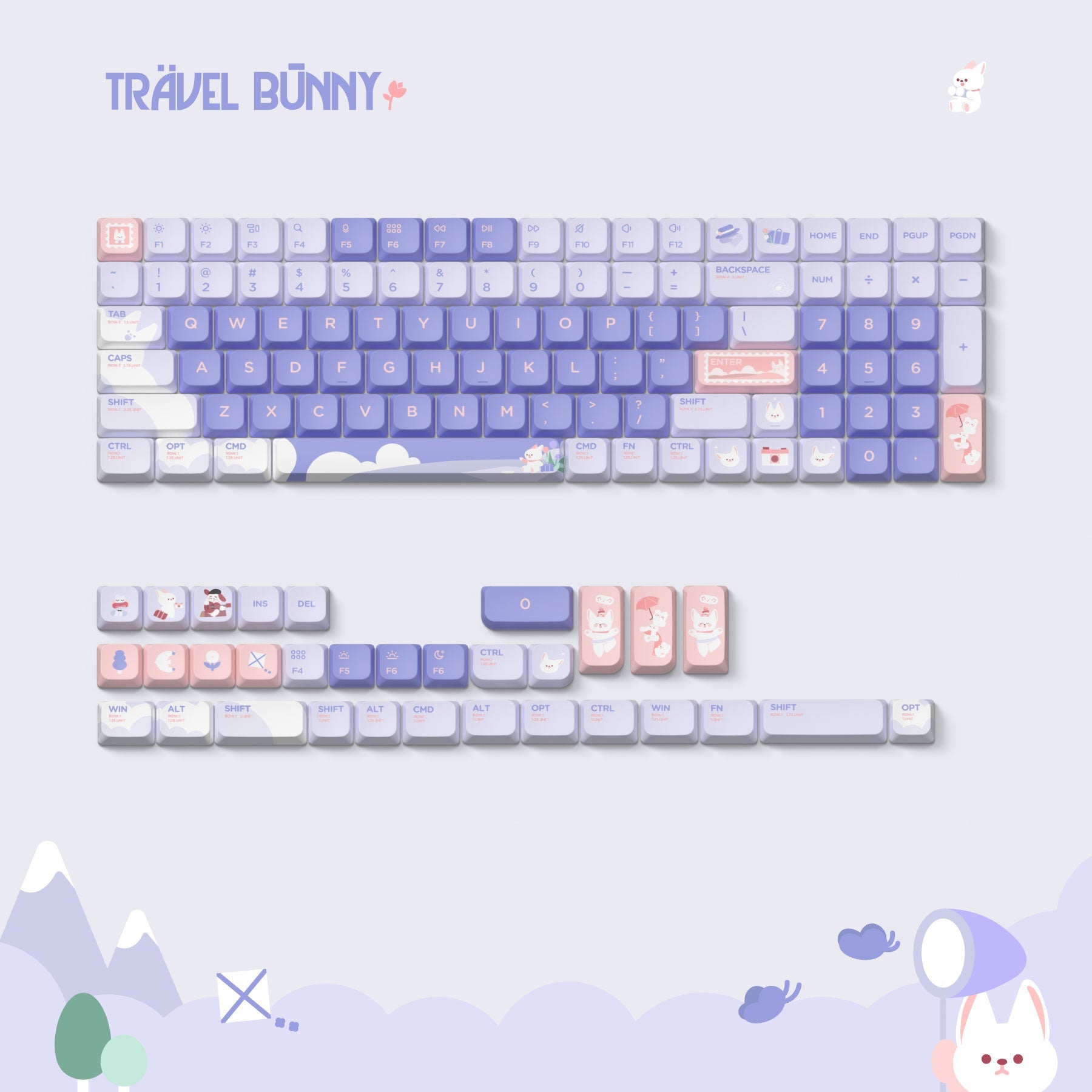 Keycaps NuPhy Travel Bunny
